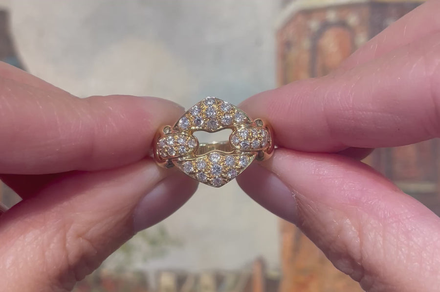 Briljant geslepen diamanten ring van 18 karaat goud