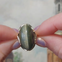 Tigers eye ring in 14 carat gold