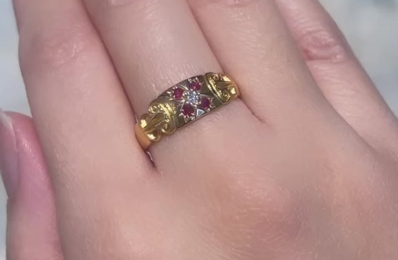 Ruby and diamond ring from 1907