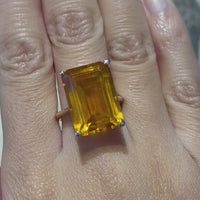 Citrine ring in 14 carat gold