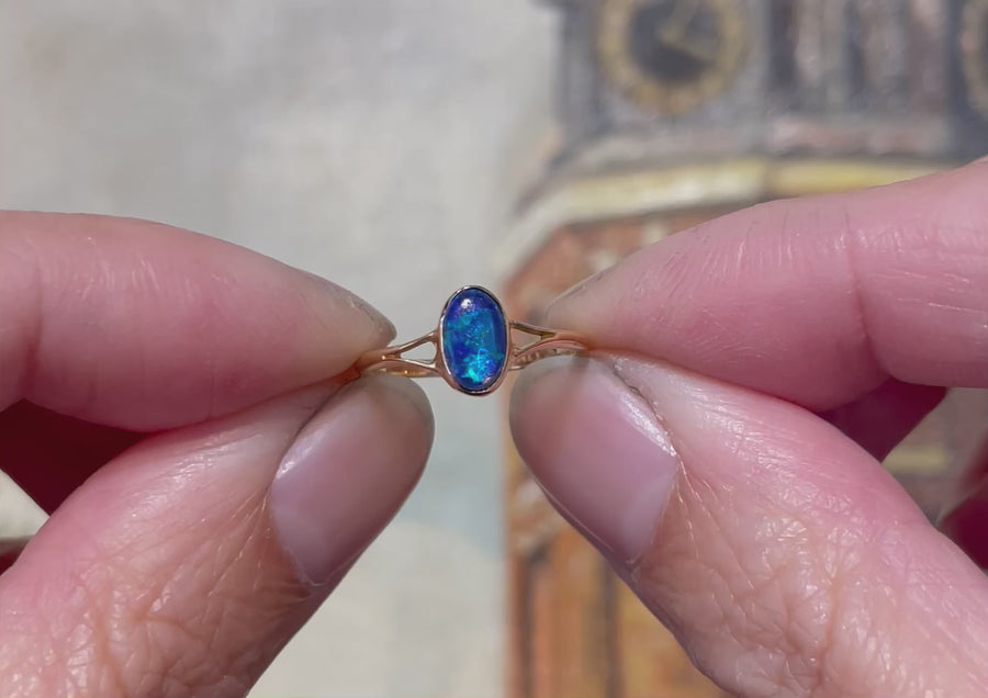 Vintage opaal ring