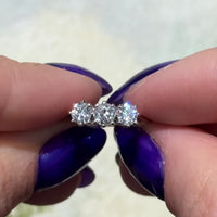 Vintage three stone diamond ring