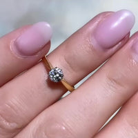 Vintage diamond solitaire ring