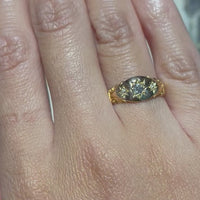 Victoriaanse diamanten gypsy ring uit 1896