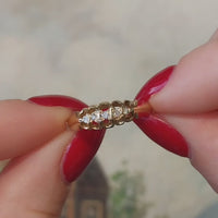 Five stone diamond ring from 1901