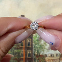 Vintage diamond solitaire ring