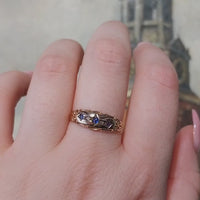 Edwardiaanse saffier ring uit 1904