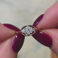 Edwardiaanse oud geslepen diamanten ring