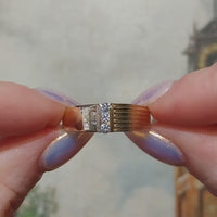 18 carat gold ring with diamonds