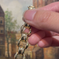 Vintage link bracelet in 14 carat gold
