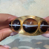 Victorian agate bracelet in 15 carat gold