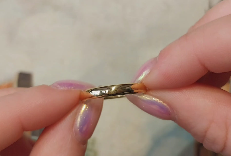 22 carat gold wedding band from 1954