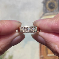 Vintage three stone diamond ring