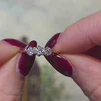 Edwardian old cut diamond ring in 18 carat gold