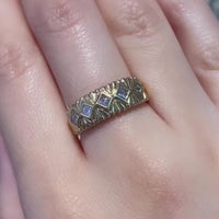 Prinses geslepen diamanten ring van 18 karaat goud