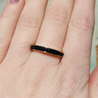 Sapphire half eternity band