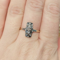 Petit Art Deco diamnd ring-Vintage Rings-The Antique Ring Shop