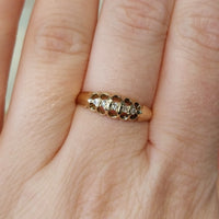 Five stone diamond ring from 1901