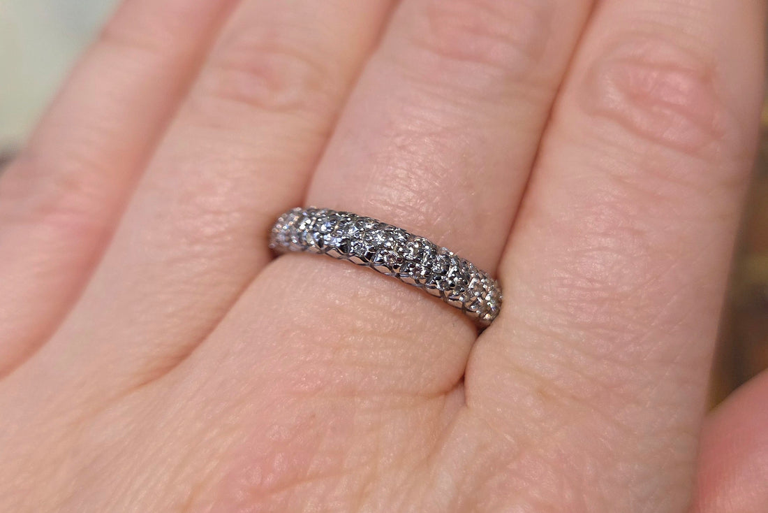 Eternity ring met diamanten van 18 karaat goud