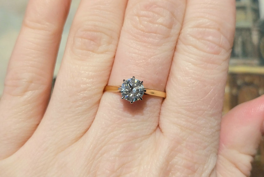 .80 karaat diamanten solitaire ring
