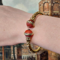 14 carat gold torque bracelet-Bracelets-The Antique Ring Shop