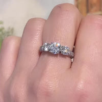 18 carat white gold brilliant cut diamond ring