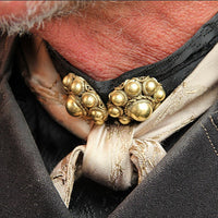 A large pair of antique Dutch gold buttons-Brooches & Lapel Pins-The Antique Ring Shop