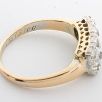 Edwardian old cut diamond double row ring.-Antique rings-The Antique Ring Shop