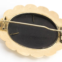 Memento mori brooch in 14 carat gold-Brooches-The Antique Ring Shop, Amsterdam