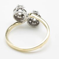 Vintage Toi et Moi diamond gold ring-Vintage & retro rings-The Antique Ring Shop, Amsterdam