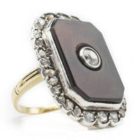 Antique Sardonyx & Diamond Gold Ring-Antique rings-The Antique Ring Shop, Amsterdam