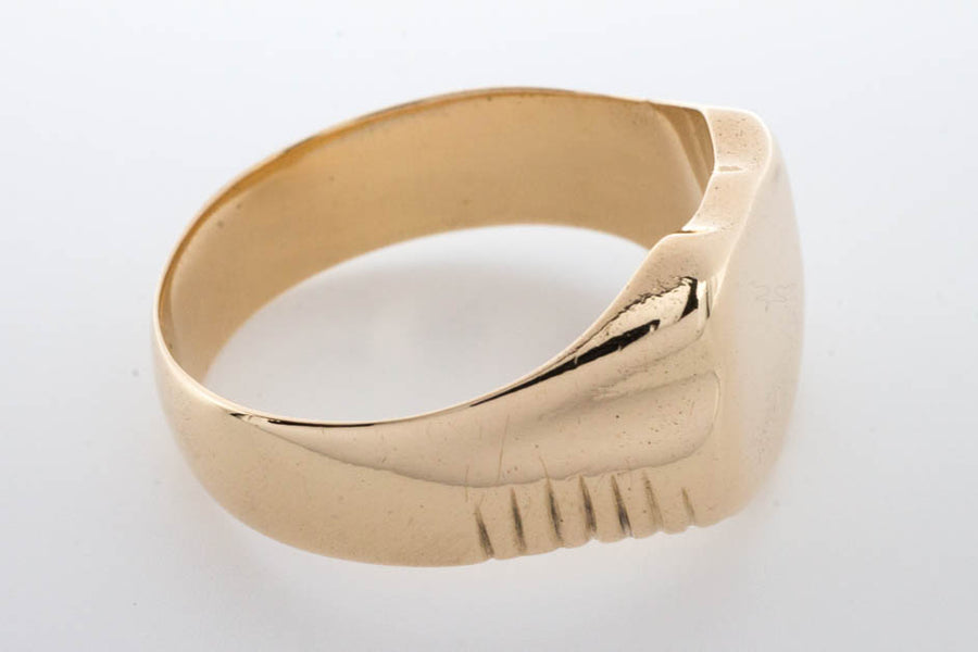 Antique 14 carat gold signet ring.-Antique rings-The Antique Ring Shop