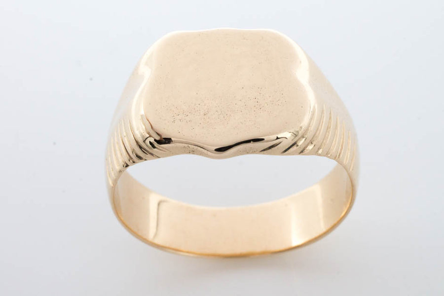 Antique 14 carat gold signet ring.-Antique rings-The Antique Ring Shop
