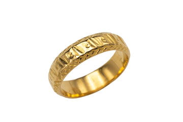 22 carat gold ring from 1997-Vintage & retro rings-The Antique Ring Shop