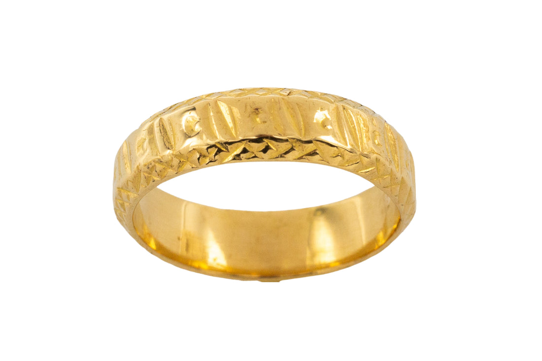 22 carat gold ring from 1997-Vintage & retro rings-The Antique Ring Shop