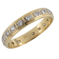 Brilliant cut diamond eternity band-Vintage & retro rings-The Antique Ring Shop