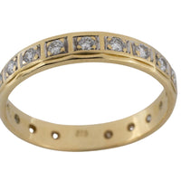 Brilliant cut diamond eternity band-Vintage & retro rings-The Antique Ring Shop